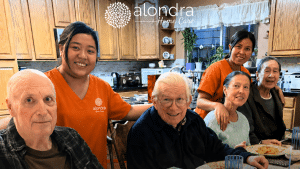 residents with caregivers